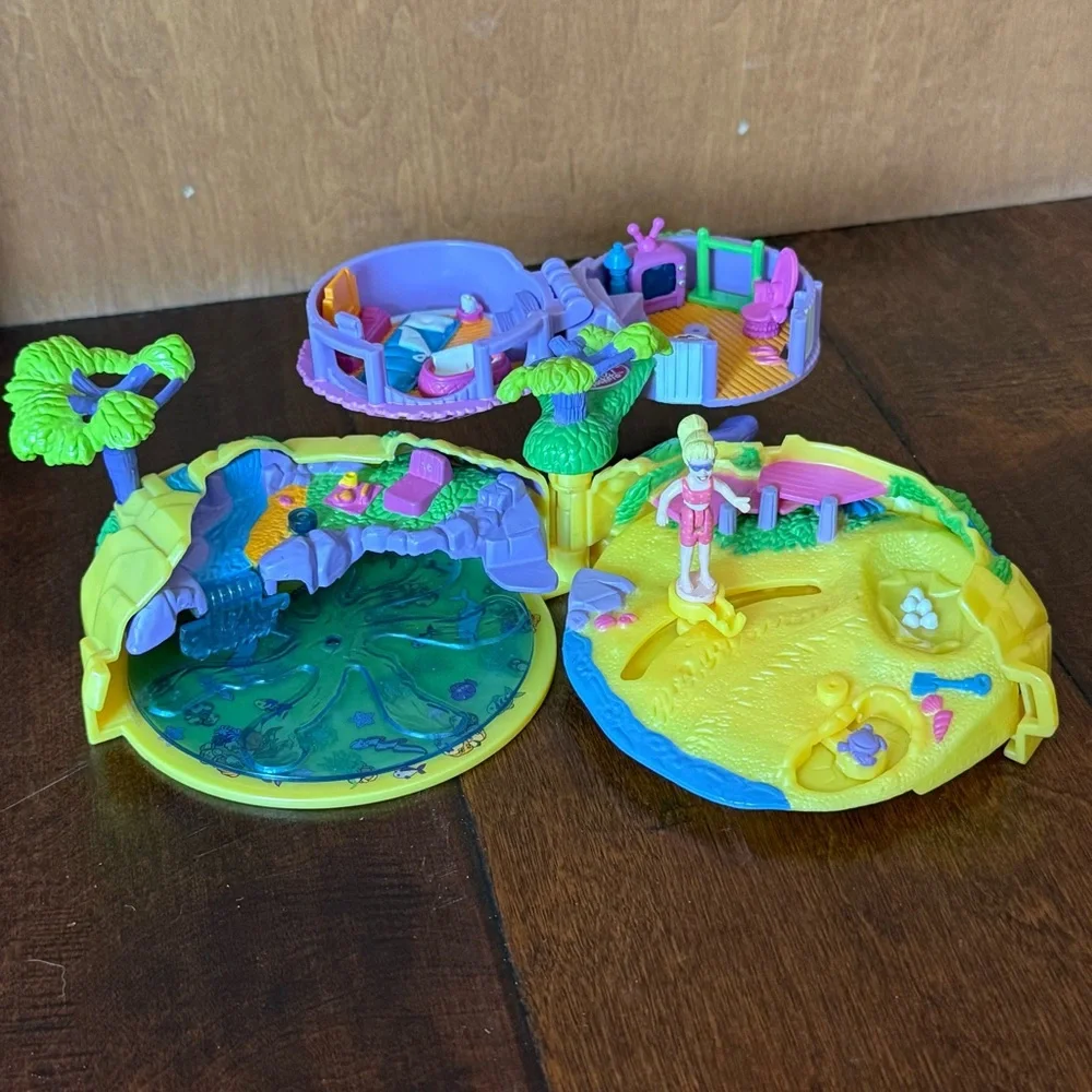 POLLY POCKET VTG Jungle Hut play set with 1 doll - Picture 7 of 7